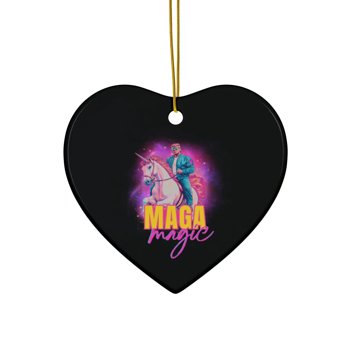MAGA Magic Ceramic Christmas Ornaments