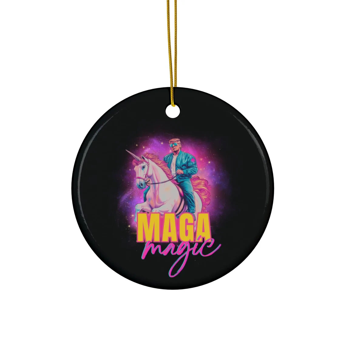 MAGA Magic Ceramic Christmas Ornaments