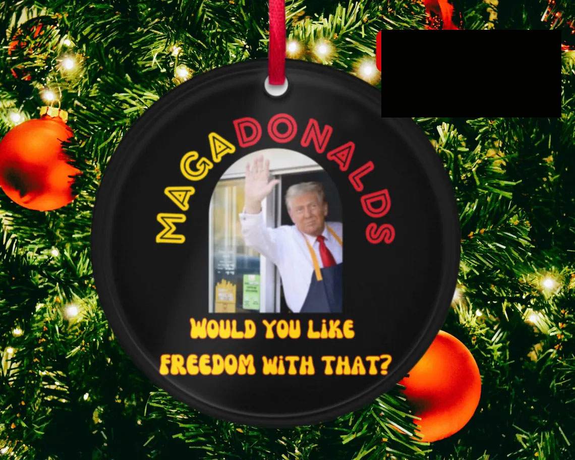 MagaDonalds McDonald Christmas Ornament Trump Pennsylvania