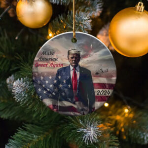 Make America Great Again 2024 Ornament American Flag Trump Decoration
