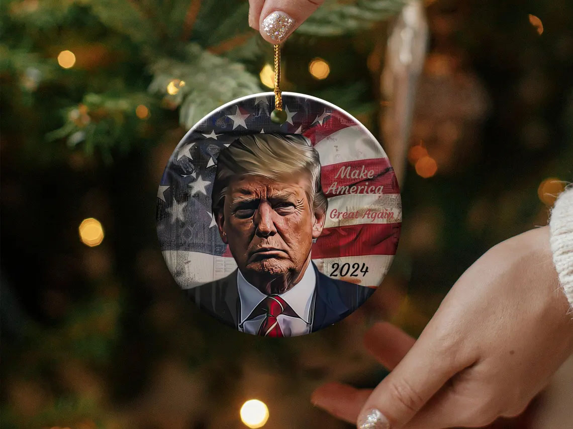 Make America Great Again 2024 President Trump Ornament