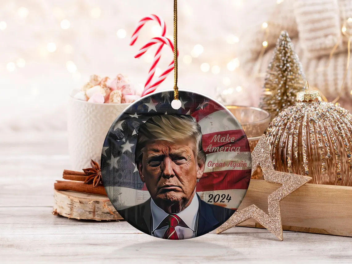 Make America Great Again 2024 President Trump Ornament