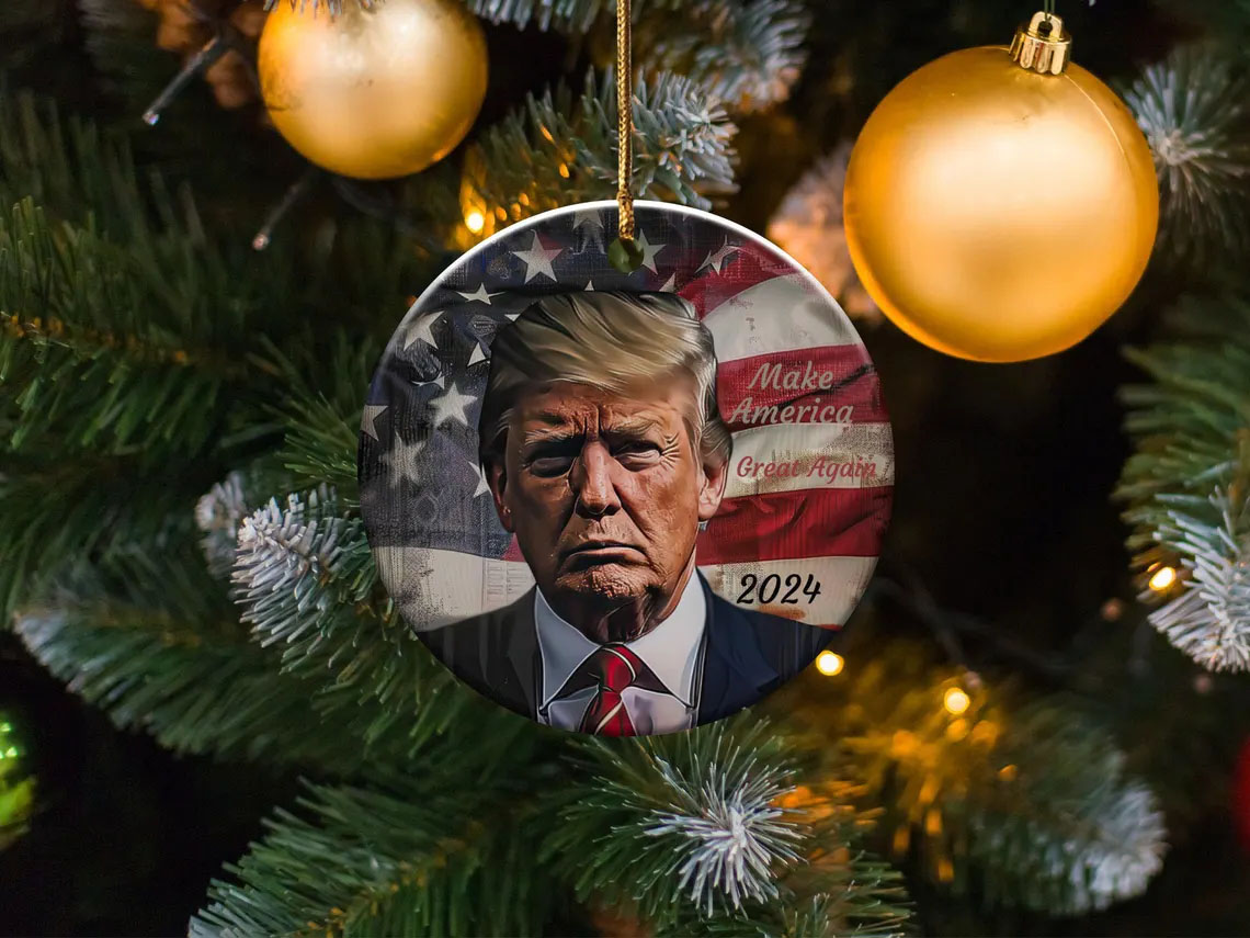 Make America Great Again 2024 President Trump Ornament