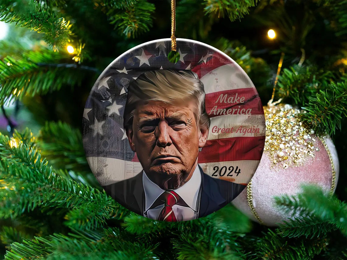 Make America Great Again 2024 President Trump Ornament