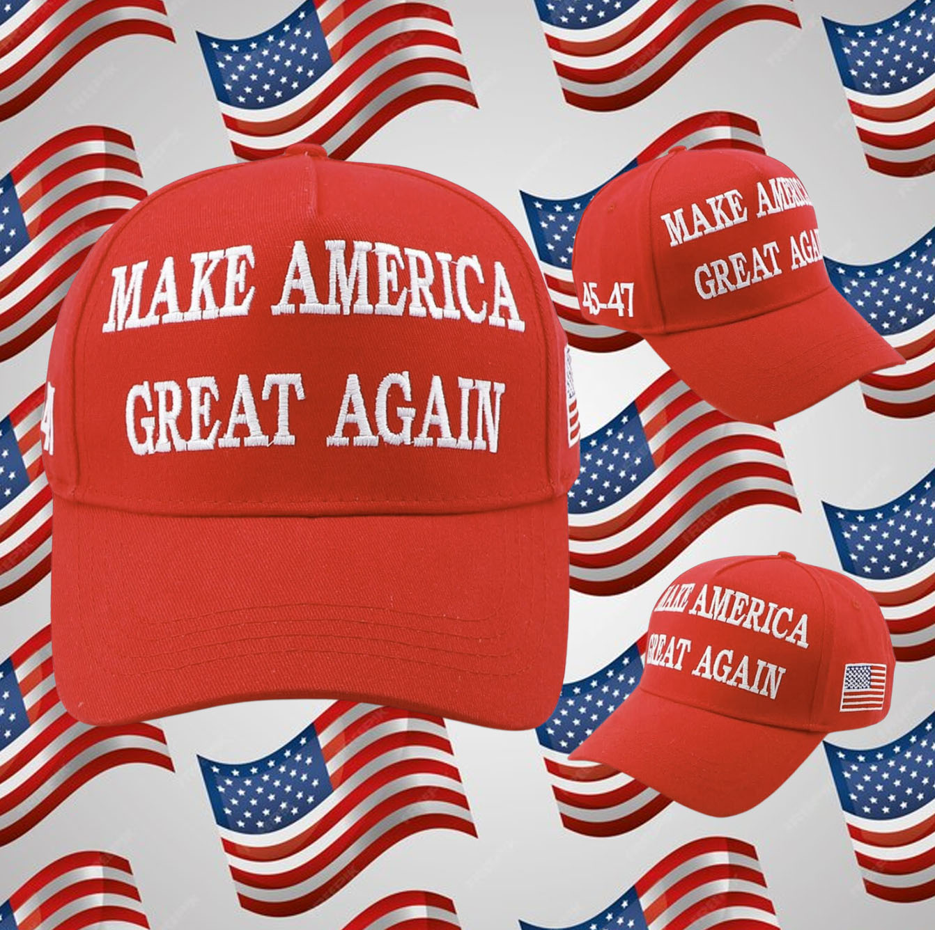 Make America Great Again 45-47 Hat