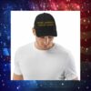 Make America Great Again Gold on Black Embroidery Denim Cap Hat