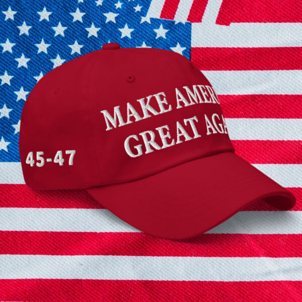 Make America Great Again Red Hat Embroidered Cloth & Braid Baseball Cap Trump 2016 - 2024 MAGA