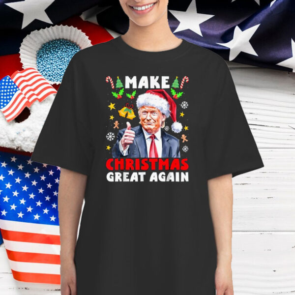Make Christmas Great Again Santa Funny Trump Xmas Shirt