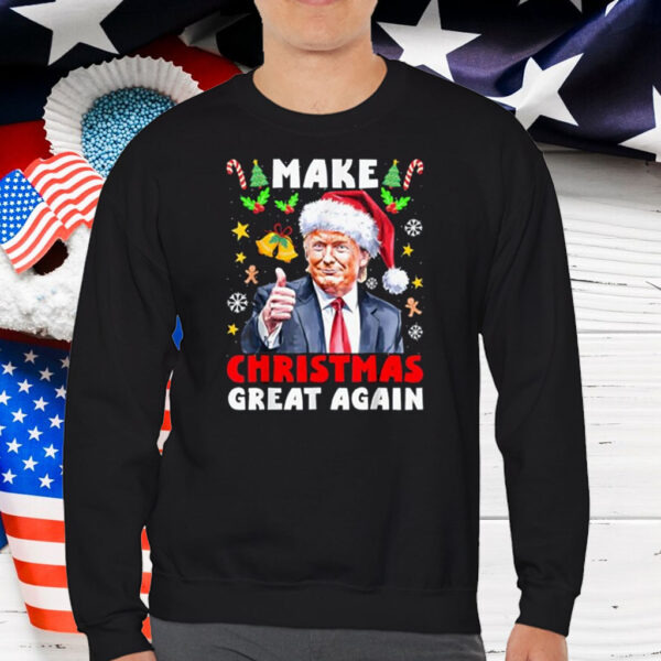 Make Christmas Great Again Santa Funny Trump Xmas Shirt