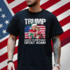 Make Christmas Great Again Santa Trump USA Flag Xmas Shirt
