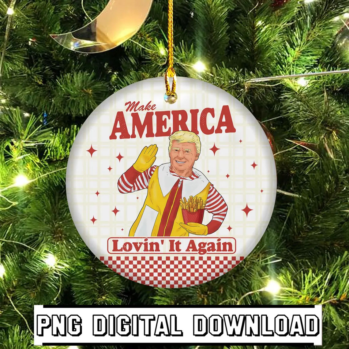 Make Christmas Great Again, Trump 2024 Ornament