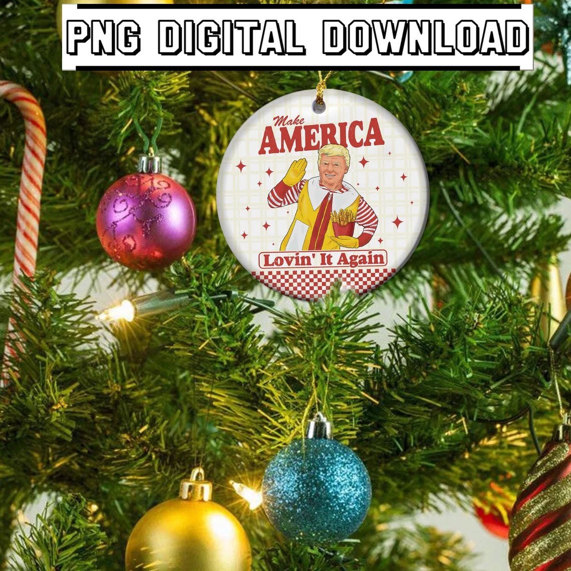 Make Christmas Great Again, Trump 2024 Ornament