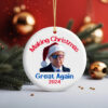 Make Christmas Great Again Trump Ornament 2024 Political Christmas Ornaments
