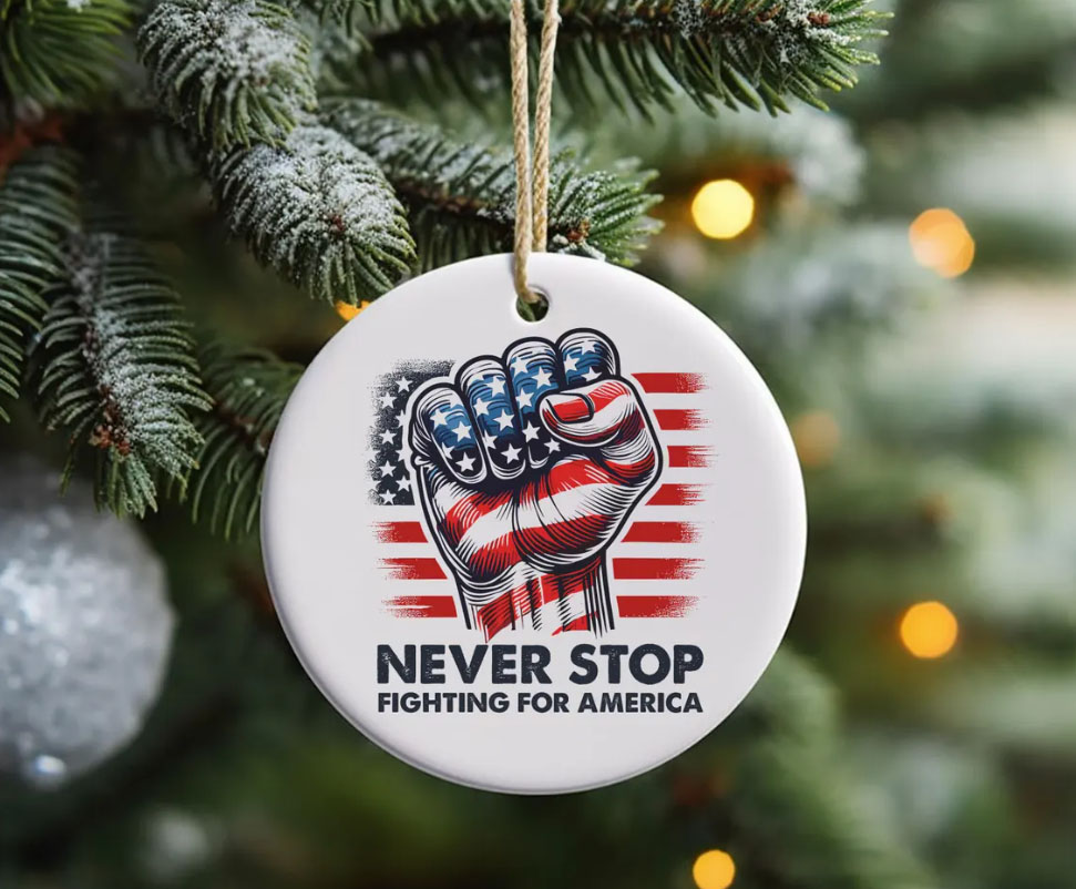 Never Stop Trump Ornament