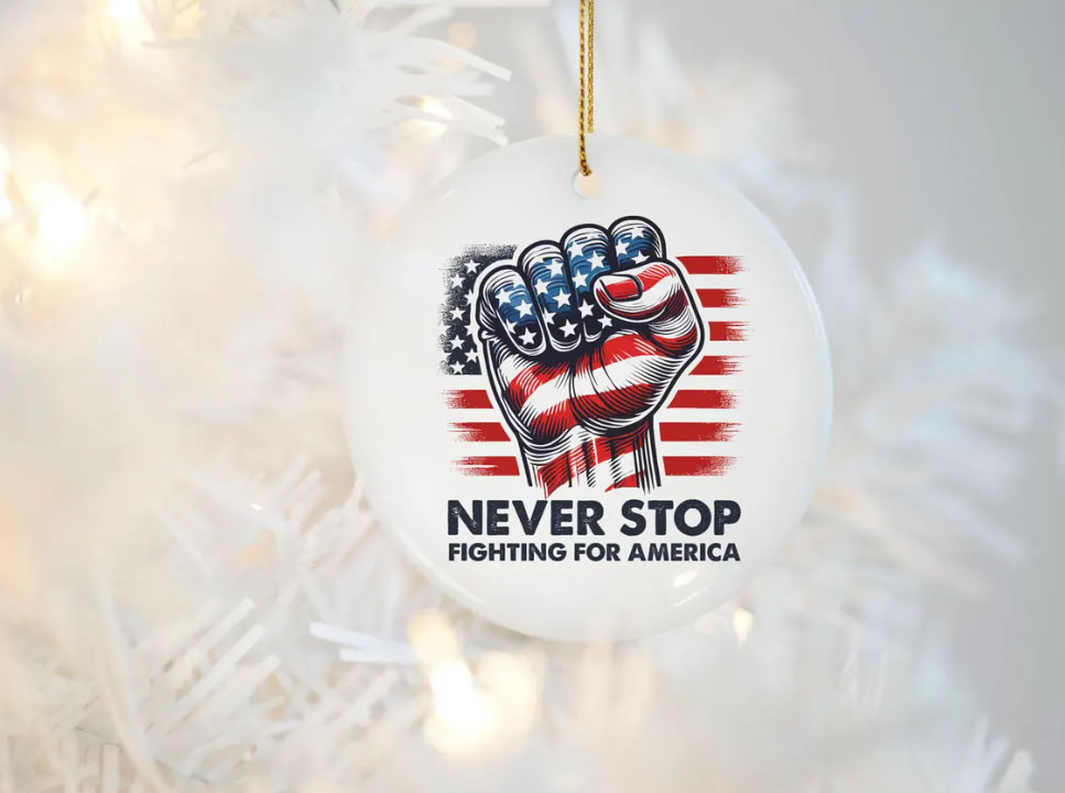 Never Stop Trump Ornament