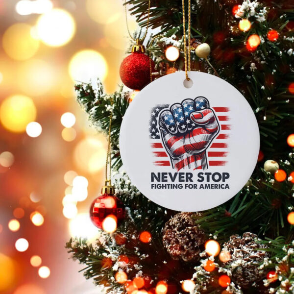 Never Stop Trump Ornament