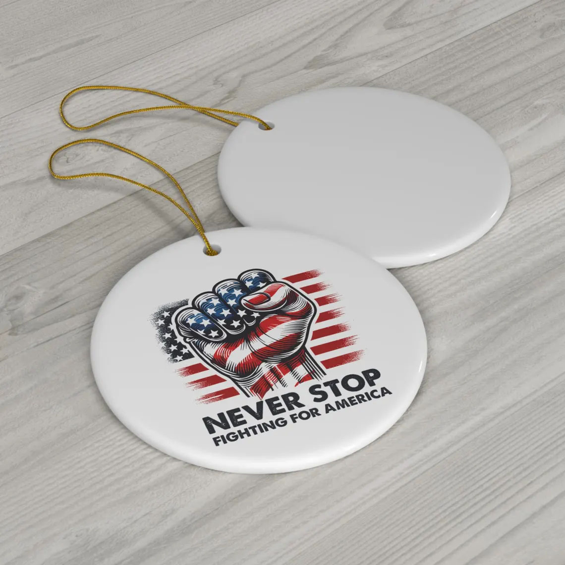 Never Stop Trump Ornament