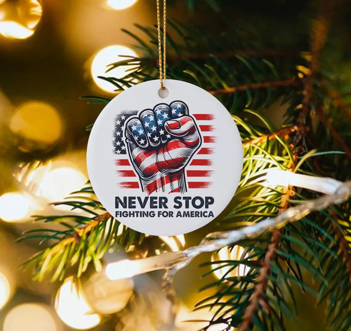 Never Stop Trump Ornament