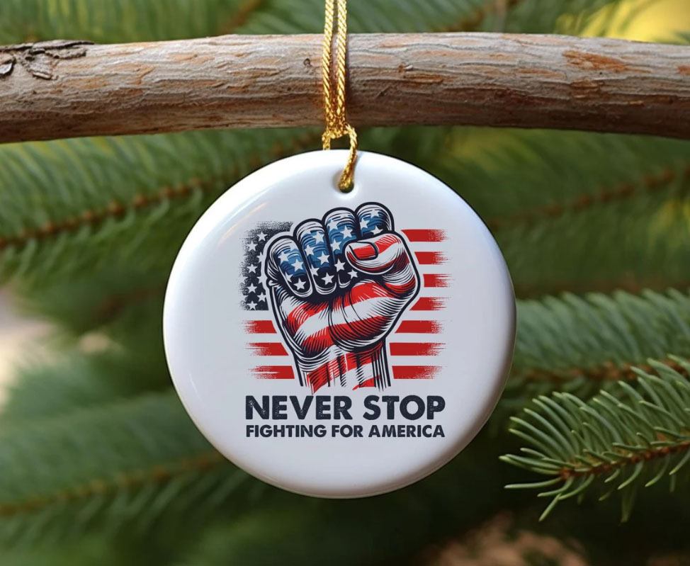 Never Stop Trump Ornament