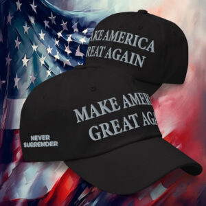 Never Surrender MAGA Hat