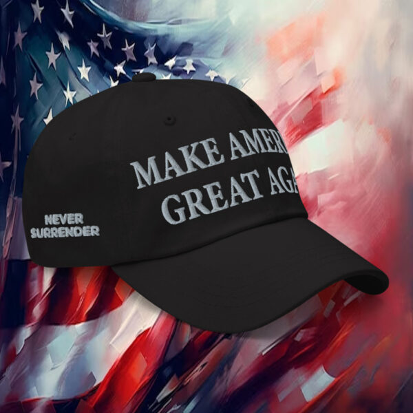 Never Surrender MAGA Hat