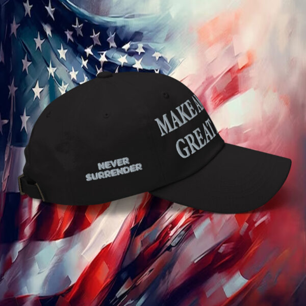 Never Surrender MAGA Hat