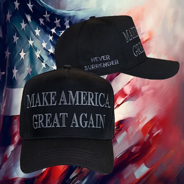 Never Surrender MAGA Hat