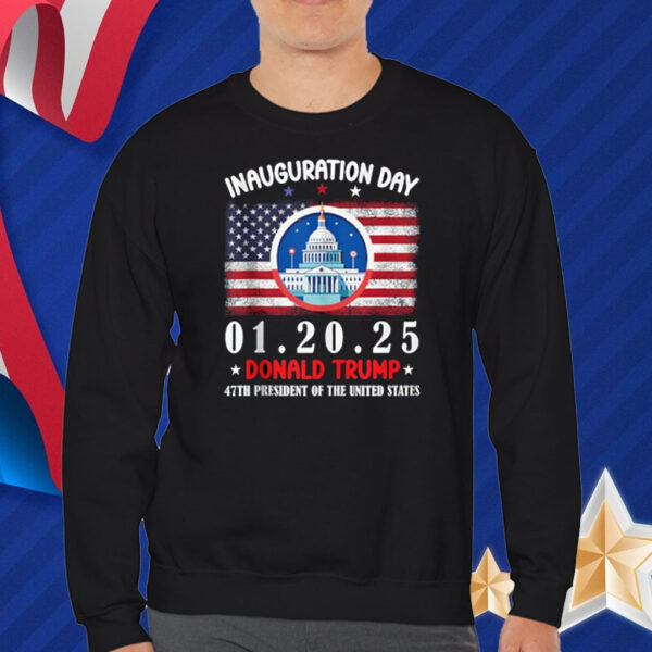 Official 47th USA President Trump Inauguration Day 2025 Celebration T-Shirt