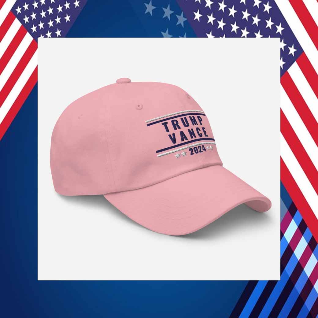 Pink Trump and Vance 2024 Hat