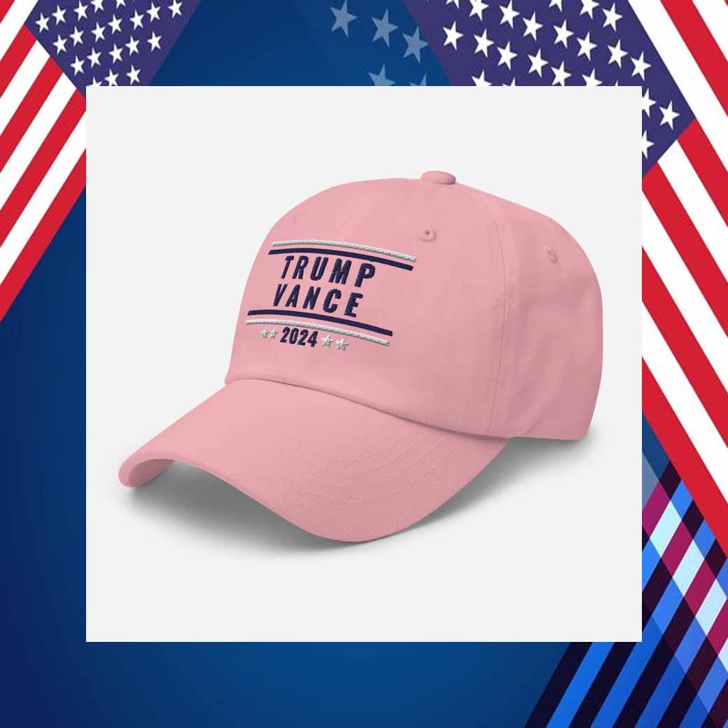 Pink Trump and Vance 2024 Hat