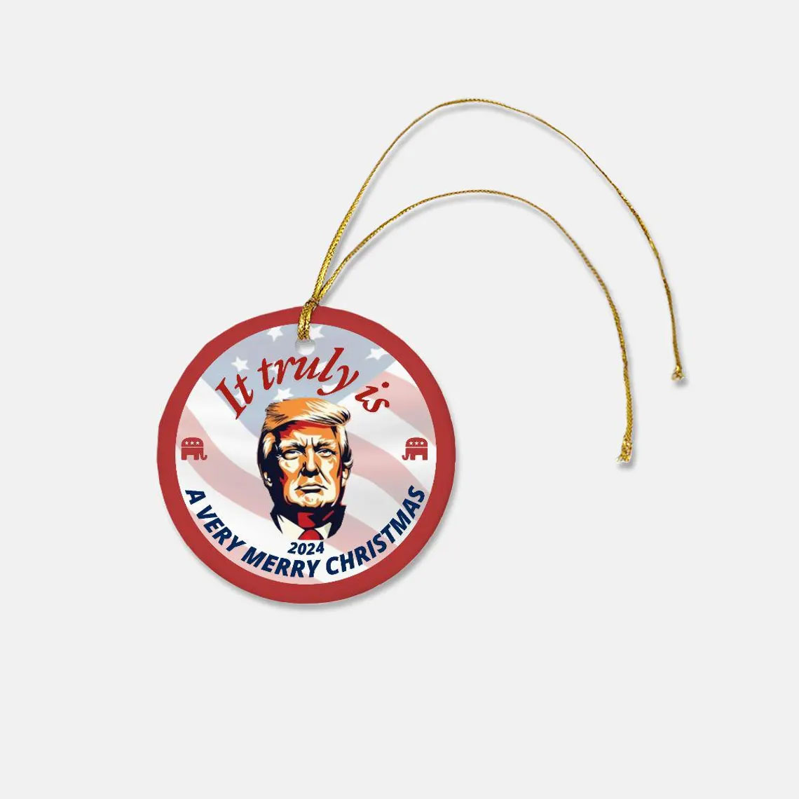 President Donald J Trump Christmas Ornament