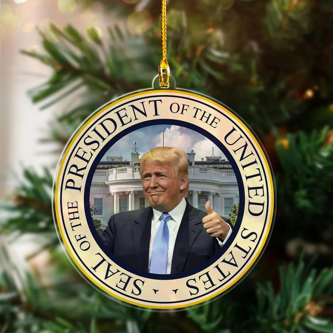 President Donald Trump Inauguration Day 2025 Ornament