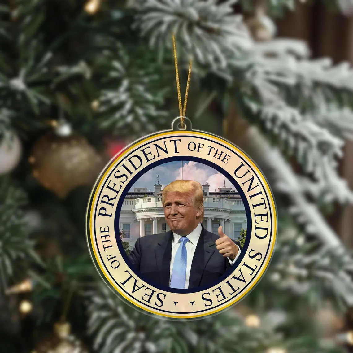 President Donald Trump Inauguration Day 2025 Ornament