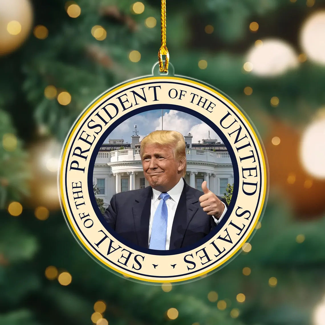 President Donald Trump Inauguration Day 2025 Ornament