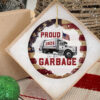Proud To Be Garbage 2024 Patriotic Ceramic Christmas Ornament