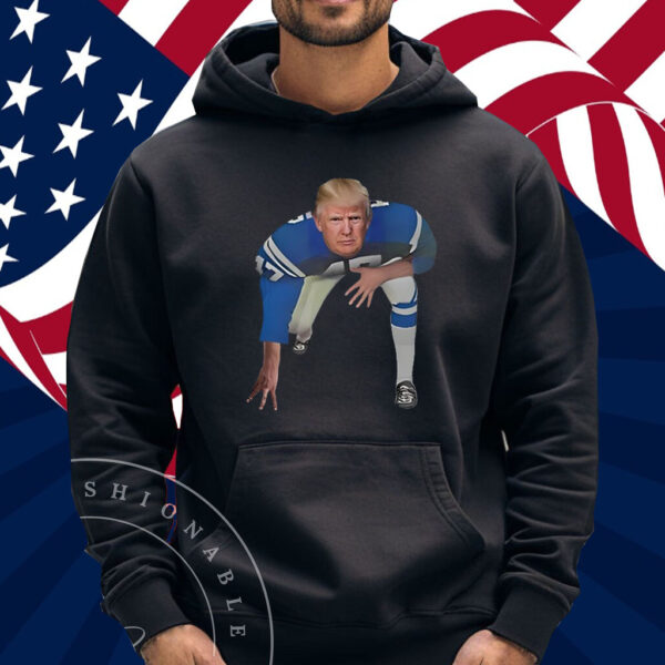 Riley Gaines Wearing All American Donald Trump Football Shirt
