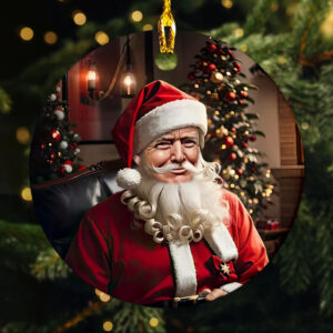 Santa Trump Christmas Ornament
