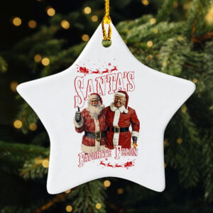 Santas Favorite Felon Trump Christmas Ornament