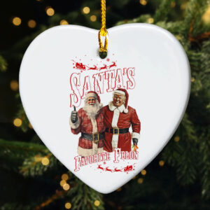 Santas Favorite Felon Trump Christmas Ornament
