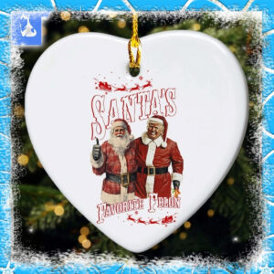 Santas Favorite Felon Trump Ornament Maga Christmas 2024 Ornament