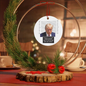 The Trump Mugshot 2023 Keepsake Metal Ornaments