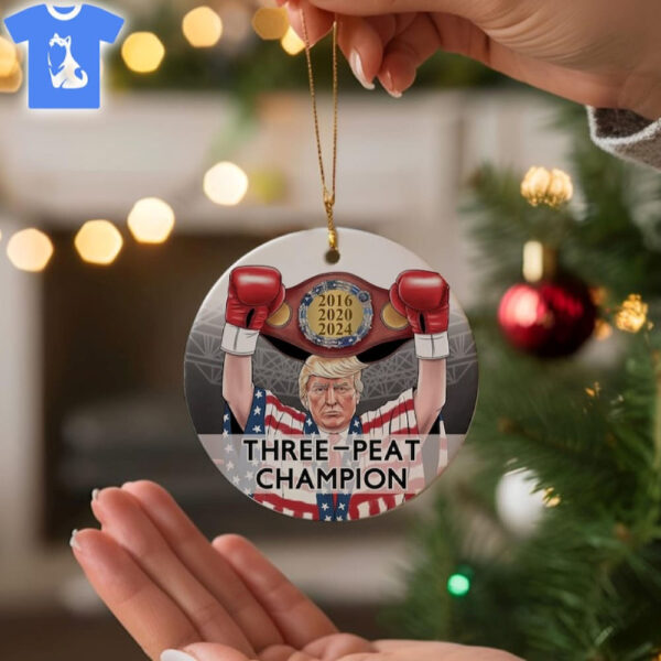 Three-peat Champion – Donald Trump Ornament