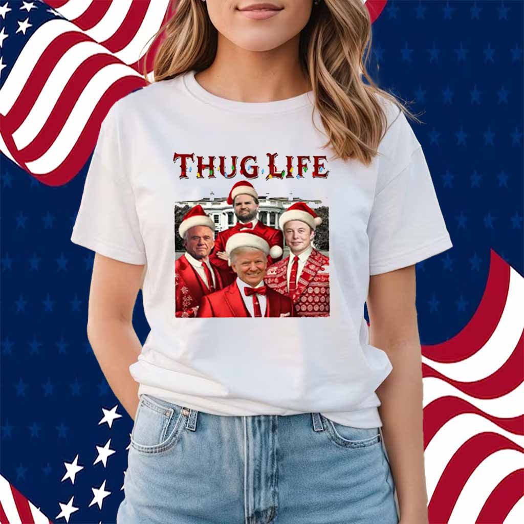 Thug Life Christmas Trump Vance Shirt