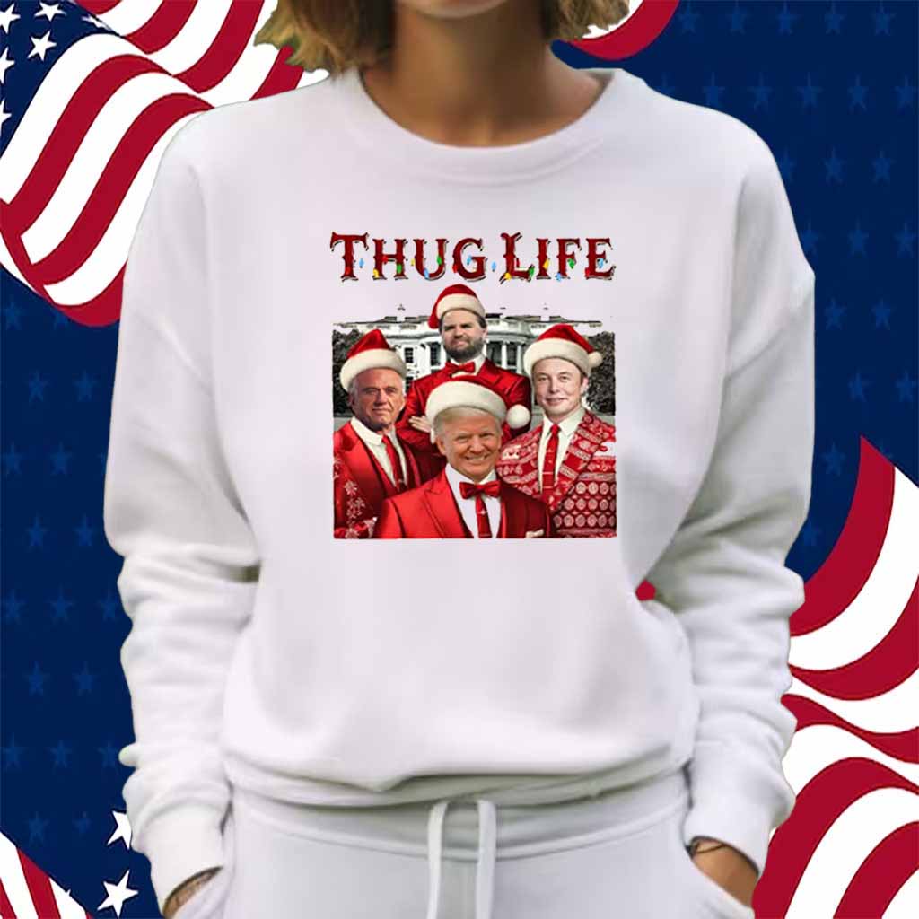 Thug Life Christmas Trump Vance Shirt