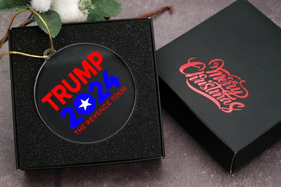 Trump 2024 Christmas Ornament, Gift for MAGA