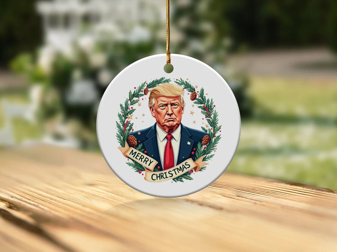 Trump 2024 Christmas Ornament, Merry Christmas Decoration