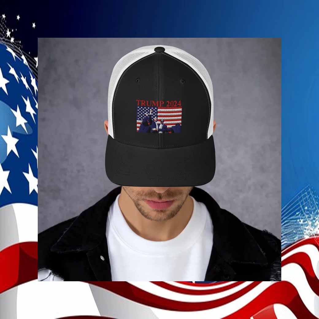 Trump 2024 Embroidered Trucker Hat