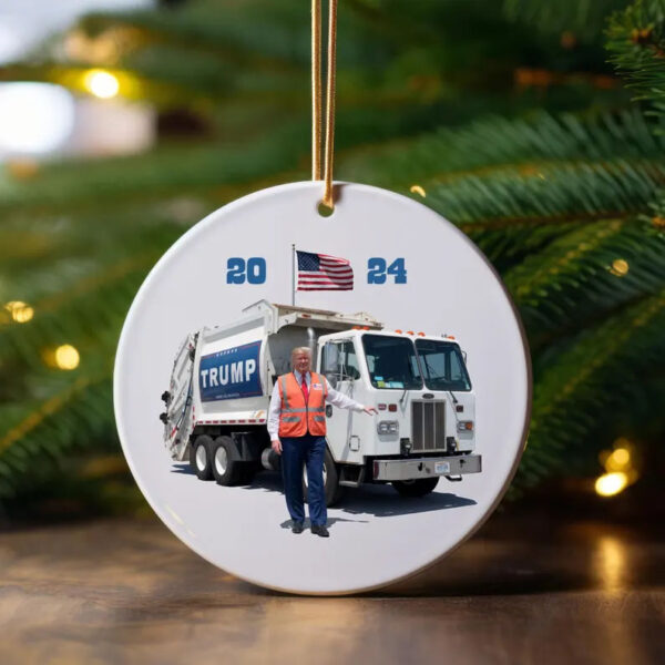 Trump 2024 Garbage Truck Ornament