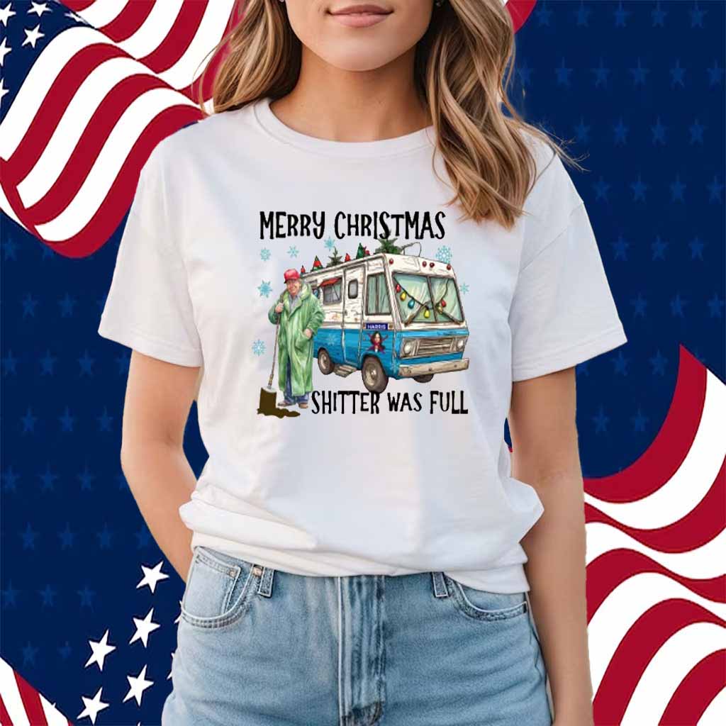 Trump 2024 Merry Christmas Shitter Was Full Shirt