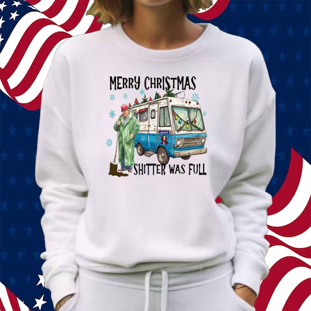 Trump 2024 Merry Christmas Shitter Was Full Shirt